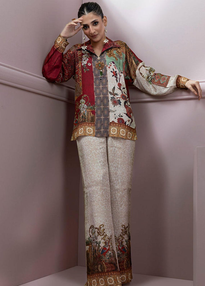 Shamaeel Ansari Pret Embroidered Silk 2 Piece Glam-04