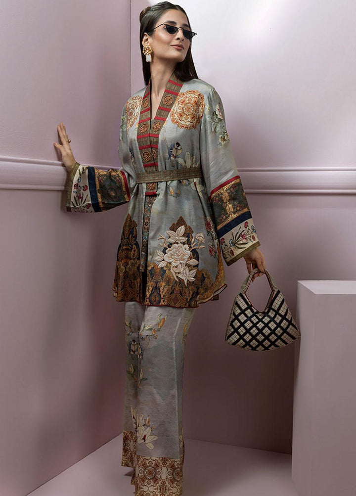 Shamaeel Ansari Pret Embroidered Silk 3 Piece Glam-07