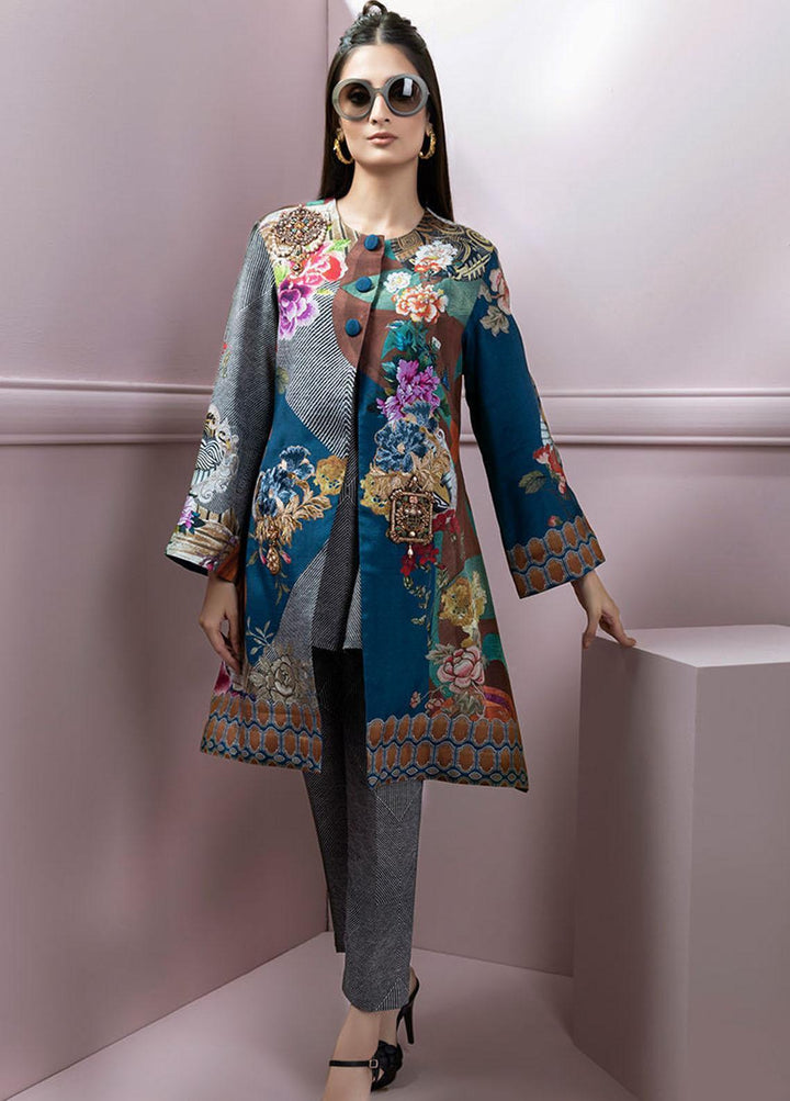 Shamaeel Ansari Pret Embroidered Silk 3 Piece Glam-09
