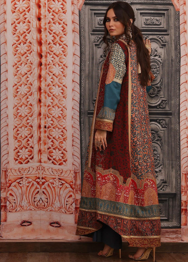 Shamaeel Ansari Luxury Pret  Silk 3 Piece Dress Majestic-02