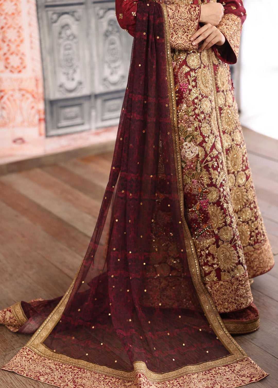 Shamaeel Ansari Luxury Pret  Silk 3 Piece Dress Majestic-06