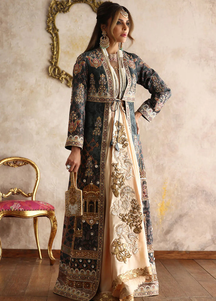 Shamaeel Ansari Pret Embroidered Silk 3 Piece EQ-01