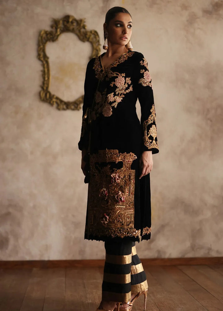 Shamaeel Ansari Pret Embroidered Velvet 2 Piece EQ-13