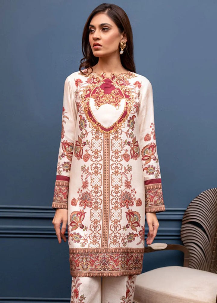 Shamaeel Ansari Pret Printed Silk 2 Piece Suit EKS-02