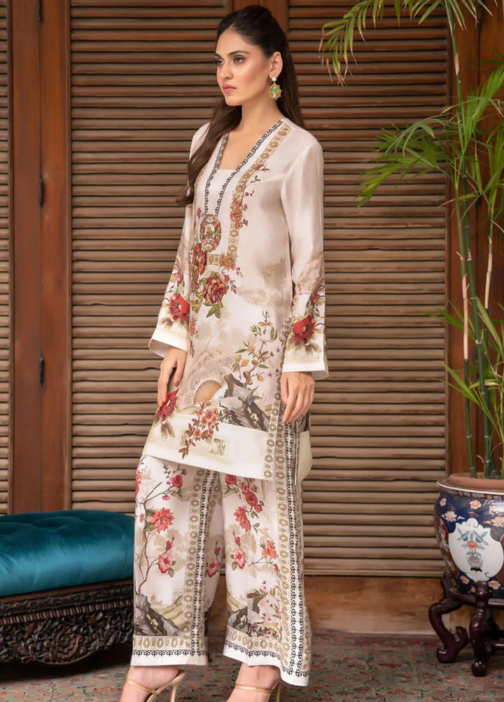 Shamaeel Ansari Pret Printed Silk 2 Piece Suit EKS-07