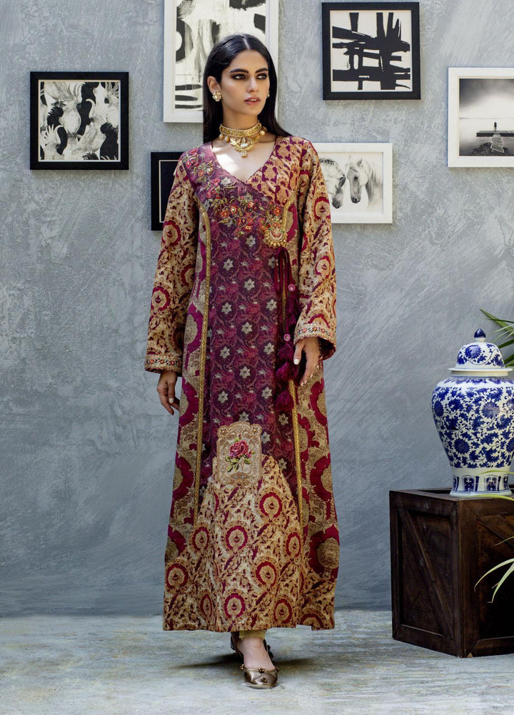 Shamaeel Ansari Luxury Pret  Silk Shirt SW-NV 6