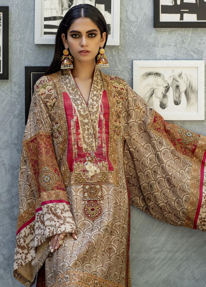 Shamaeel Ansari Luxury Pret  Silk Shirt SW-NV 5