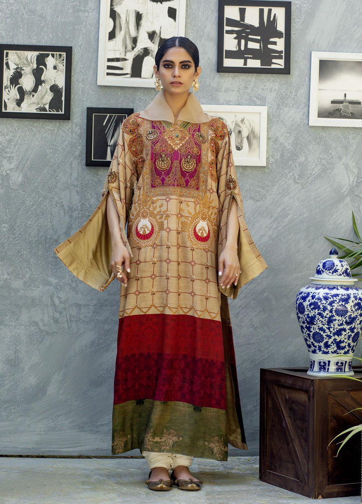 Shamaeel Ansari Luxury Pret  Silk Shirt SW-NV 1