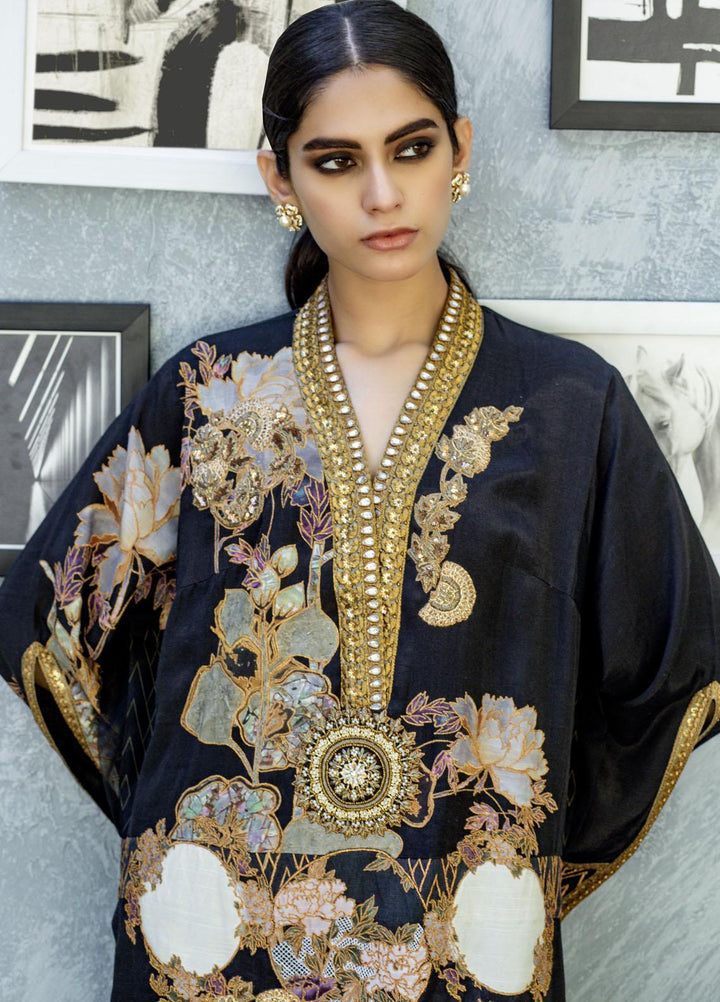 Shamaeel Ansari Luxury Pret  Silk Shirt SW-NV 7