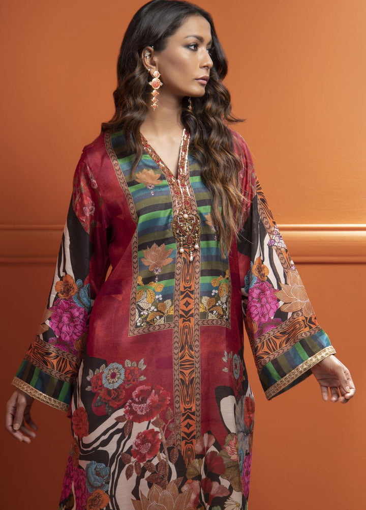 Shamaeel Ansari Luxury Pret  Silk Shirt SMA22VS V-02