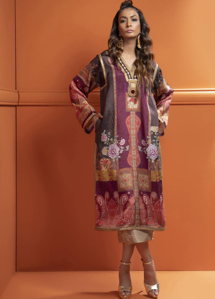 Shamaeel Ansari Luxury Pret  Silk Shirt SMA22VS V-03