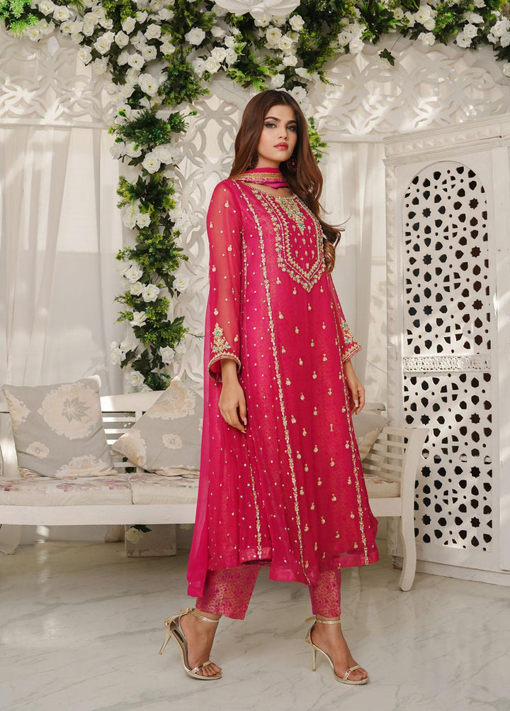 Shamooz Luxury Pret  Chiffon 3 Piece Dress SHM23MP Gulaab SEM-0380