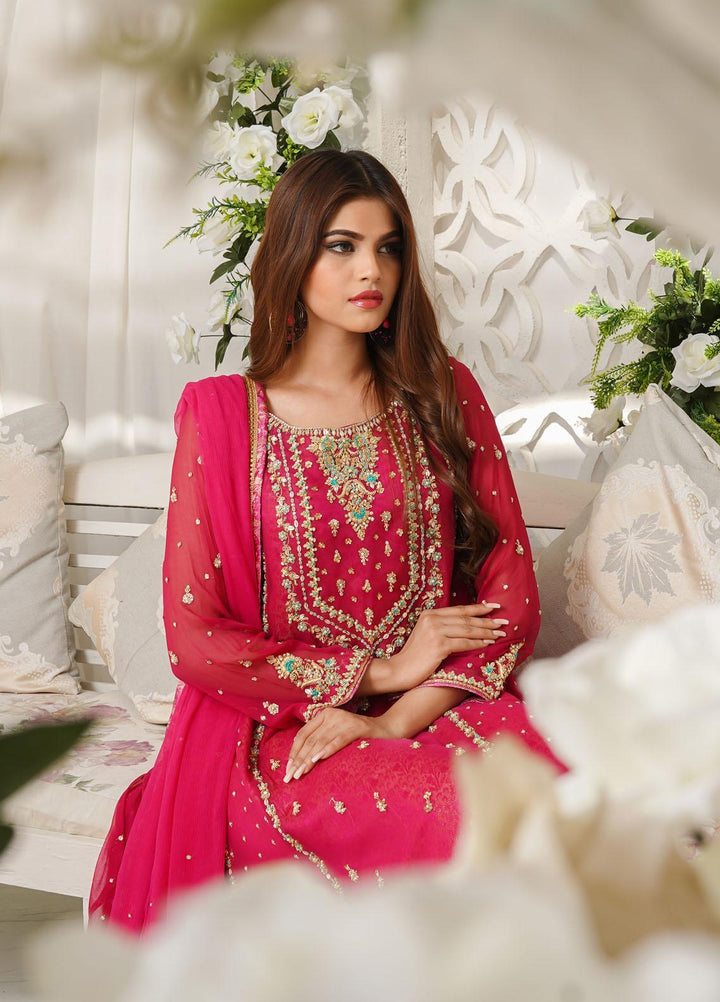 Shamooz Luxury Pret  Chiffon 3 Piece Dress SHM23MP Gulaab SEM-0380