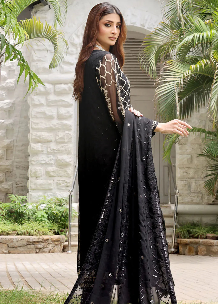 Shamooz Pret Embroidered Chiffon 3 Piece Suit SEM-0701 Rumi