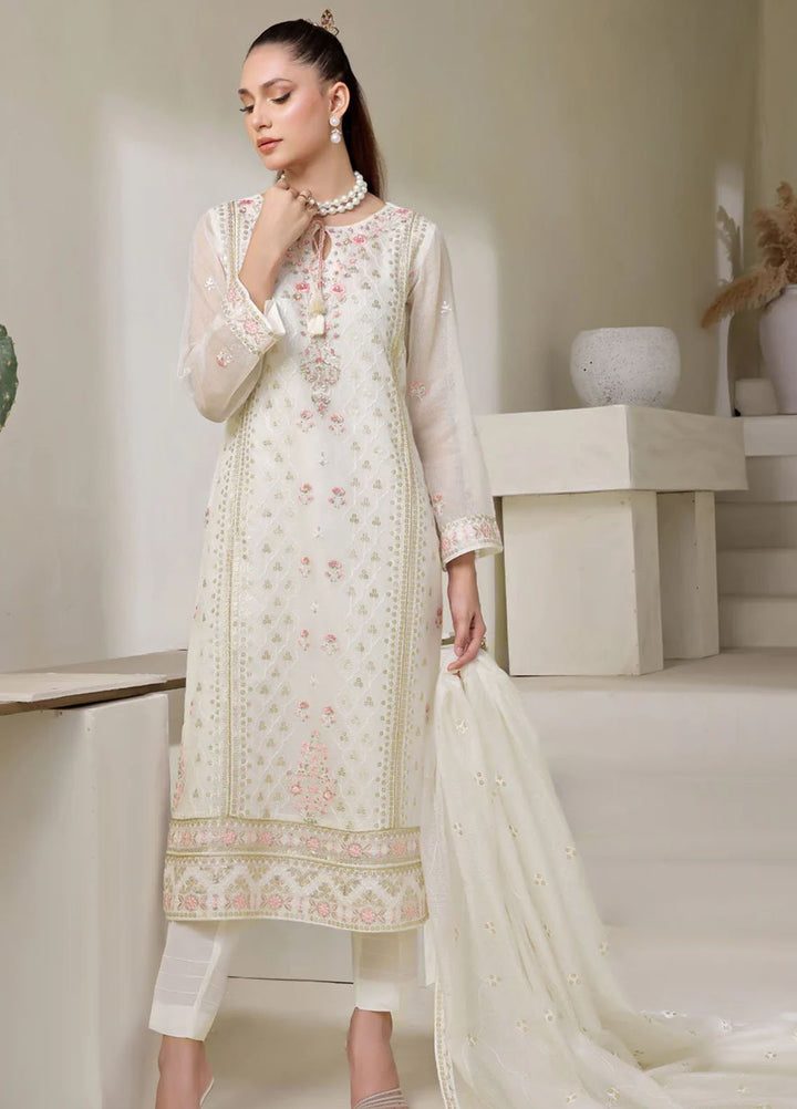Shamooz Pret Embroidered Cotton Net 3 Piece Suit SE-010 Jasmine