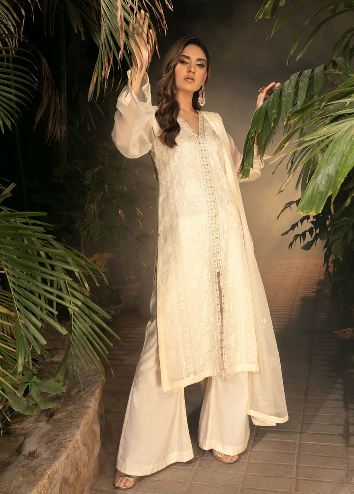Shamooz Pret Formal Chiffon 3 Piece Suit SEM-0635 Off White
