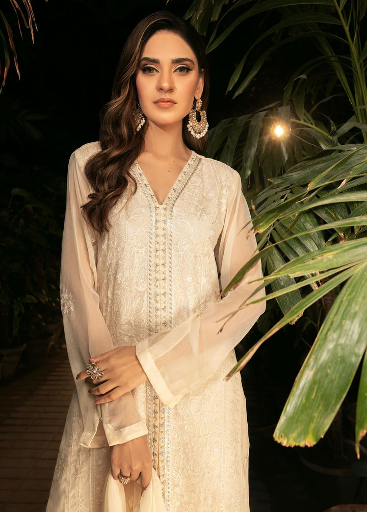 Shamooz Pret Formal Chiffon 3 Piece Suit SEM-0635 Off White