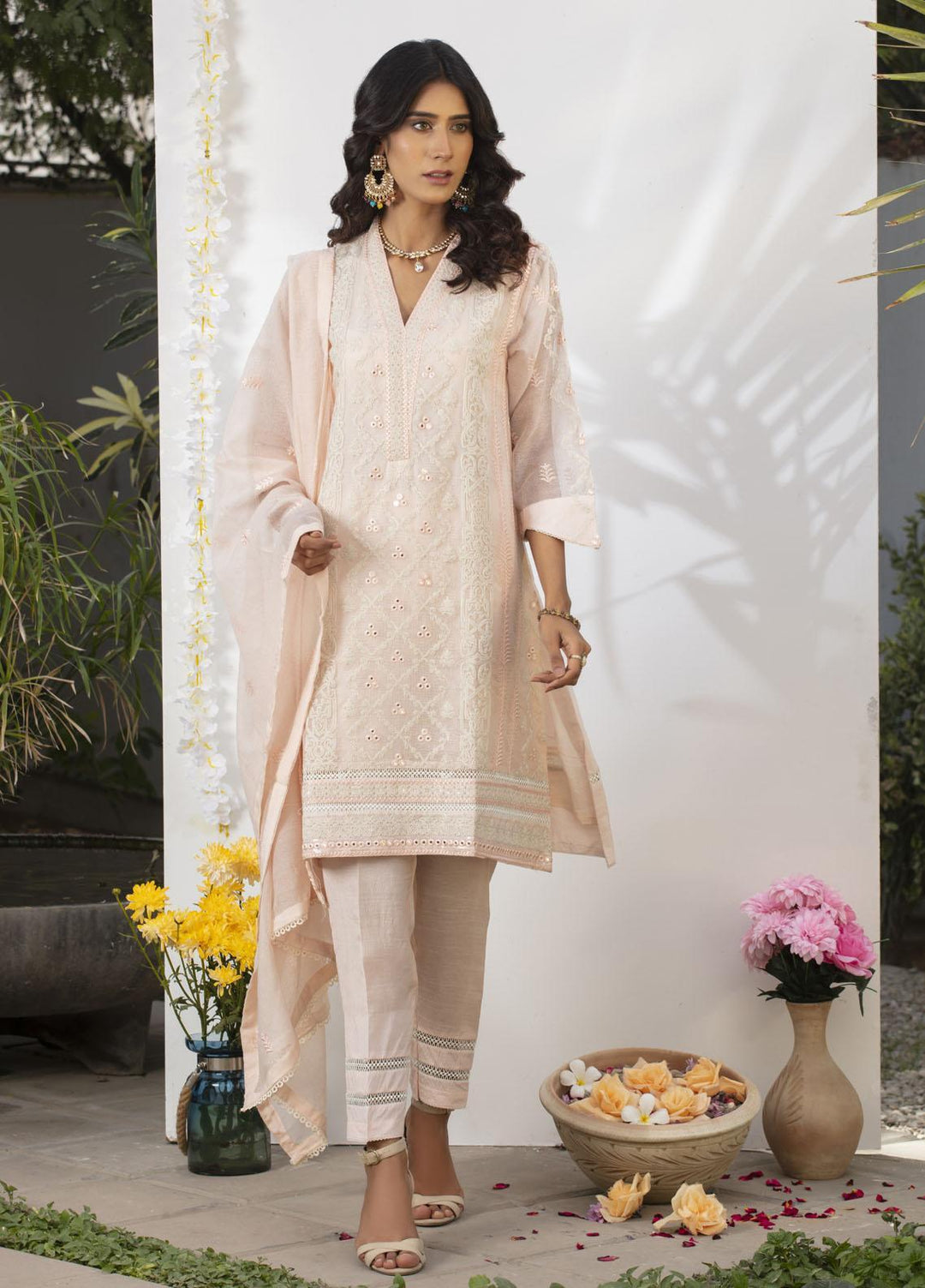 Shamooz Luxury Pret  Cotton Net 3 Piece Suit SHM22RW SEM-0283