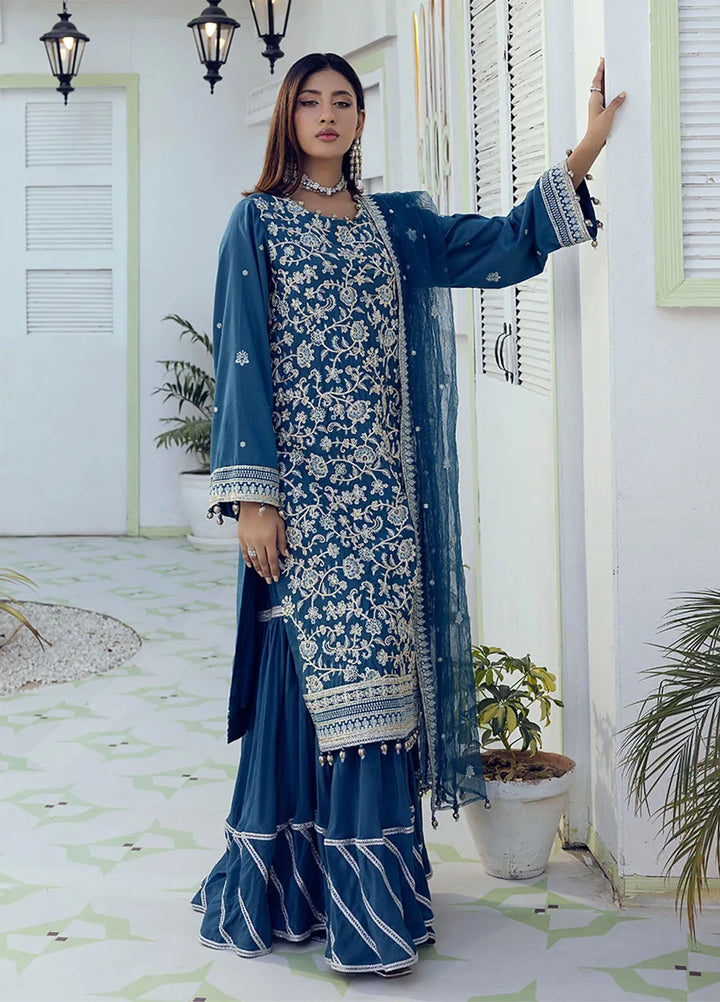 Shan e Festive by Salitex Embroidered Cotton Silk Suits Unstitched 3 Piece SUNW6NO002UT - Festive Collection