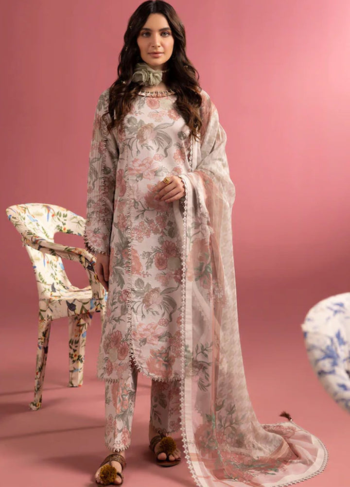 Sheen by Alizeh Fashion Printed Lawn Suits Unstitched 3 Piece AFB24SH D-08 Sunset Blush - Summer Collection