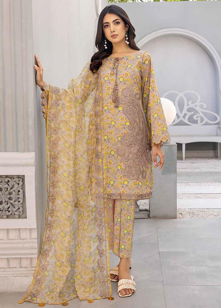 Sheen By Charizma Embroidered Lawn Suits Unstitched 3 Piece CRZ23SH SH-17 - Summer Collection