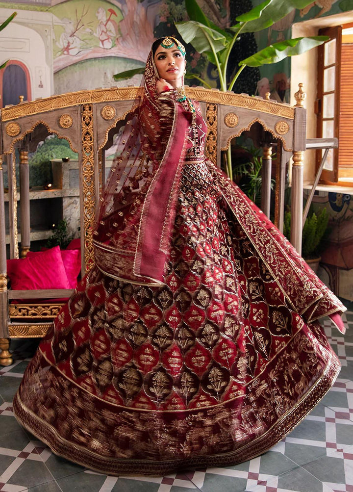 Shehnai by Afrozeh Embroidered Net Suits Unstitched 3 Piece AF23WF Tabeer - Wedding Formal Collection