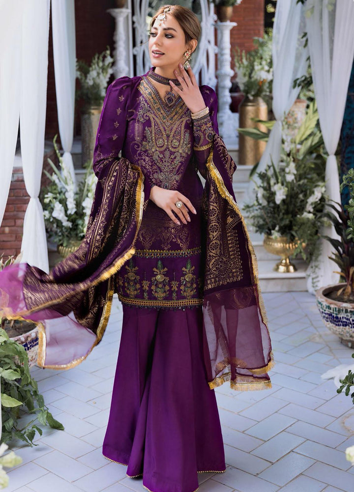 Shehnai by Motifz Embroidered Jacquard Suits Unstitched 3 Piece MT22SH MWU0 3140-999-Balsam - Wedding Collection