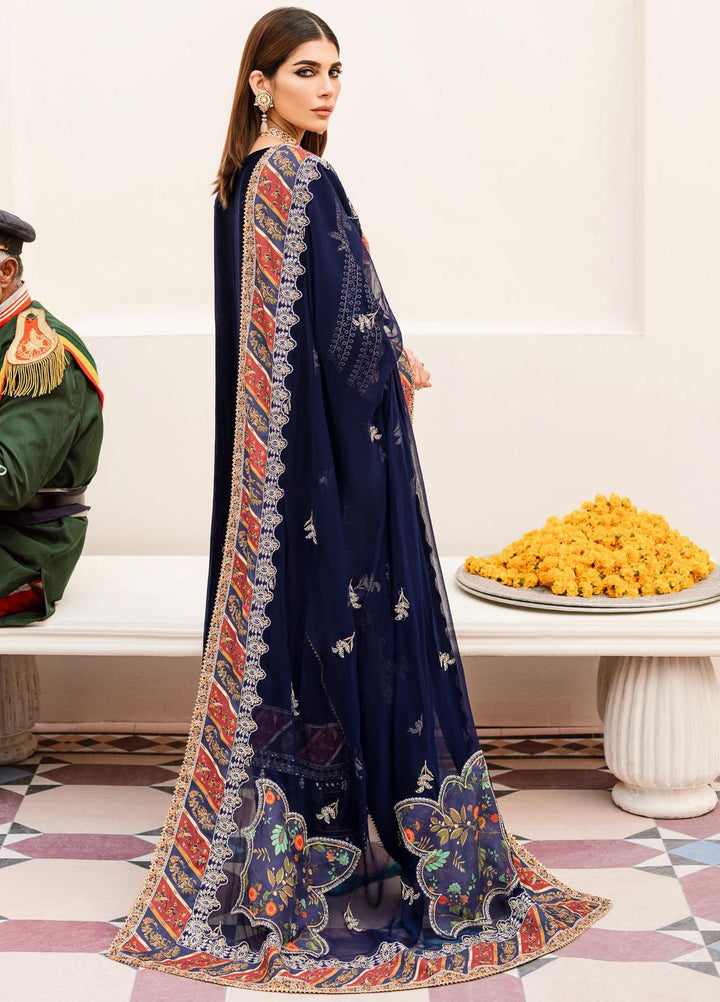 Shehnai By Nureh Embroidered Velvet Suits Unstitched 3 Piece NU22SH NV-21 - Luxury Velvet Collection