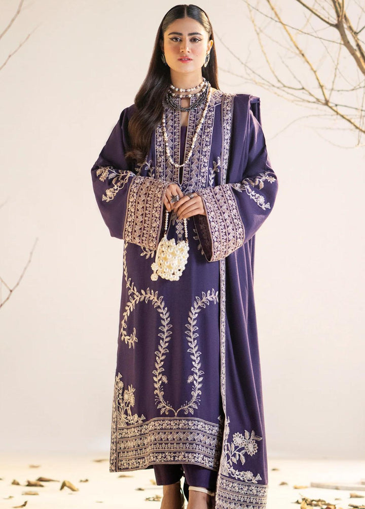 Maryum N Maria Pret Embroidered Leather Peach 3 Piece Suit MW23056 HARVA