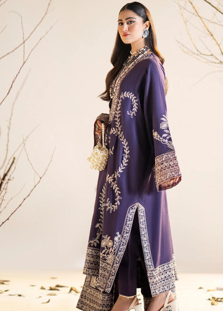 Maryum N Maria Pret Embroidered Leather Peach 3 Piece Suit MW23056 HARVA