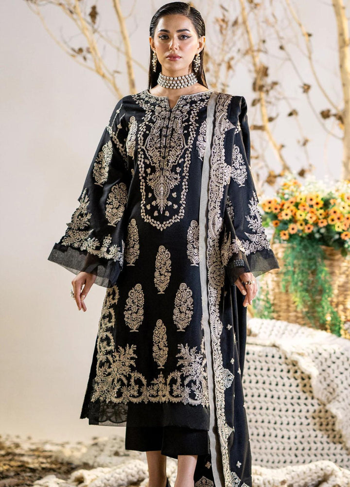 Maryum N Maria Pret Embroidered Leather Peach 3 Piece Suit MW23061 KAJOL