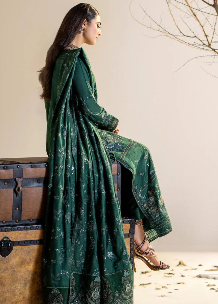 Maryum N Maria Pret Embroidered Leather Peach 3 Piece Suit MW23063 JHEEL