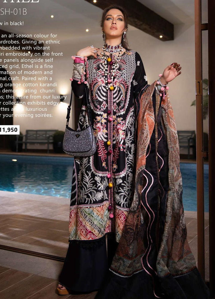 Shiza Hassan Embroidered Lawn Suits Unstitched 3 Piece SH22LEL ETHEL - Festive Luxury Collection