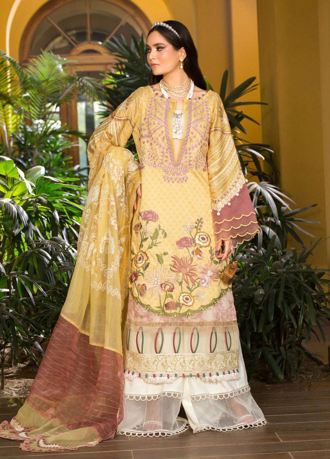 Shiza Hassan Embroidered Lawn Suits Unstitched 3 Piece SH22LEL ZANE - Festive Luxury Collection