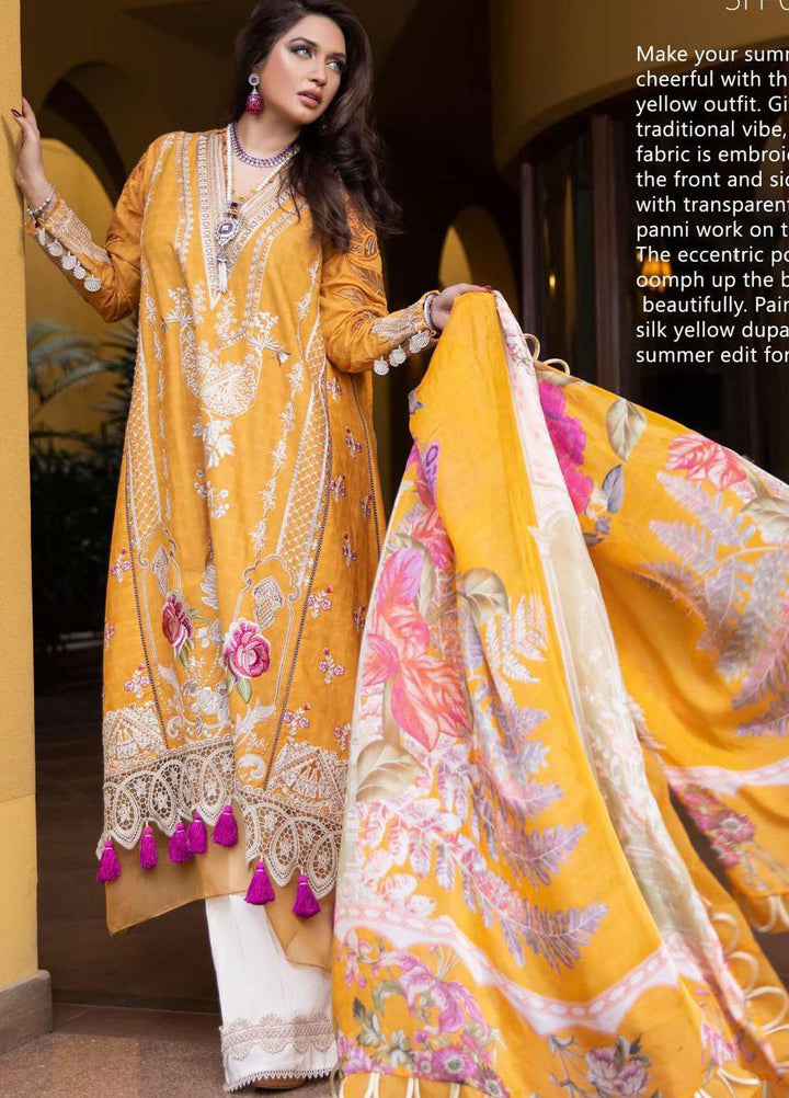 Shiza Hassan Embroidered Lawn Suits Unstitched 3 Piece SH22LEL OPAL - Festive Luxury Collection