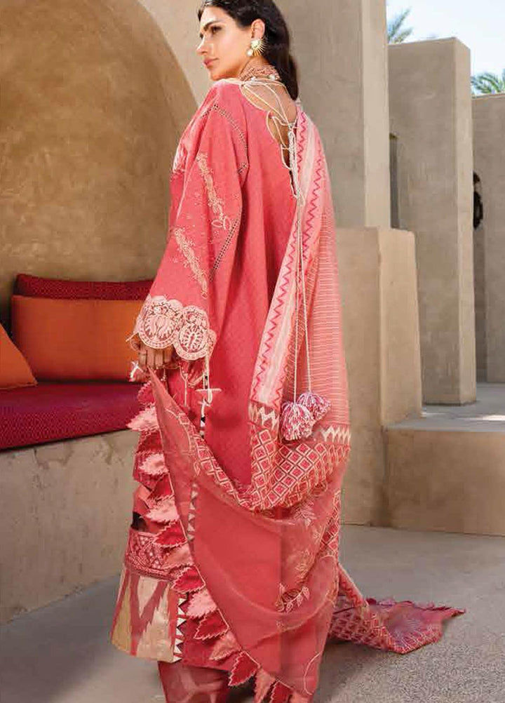 Shiza Hassan Embroidered Lawn Suits Unstitched 3 Piece SH21LL 04-A NOOR - Luxury Collection