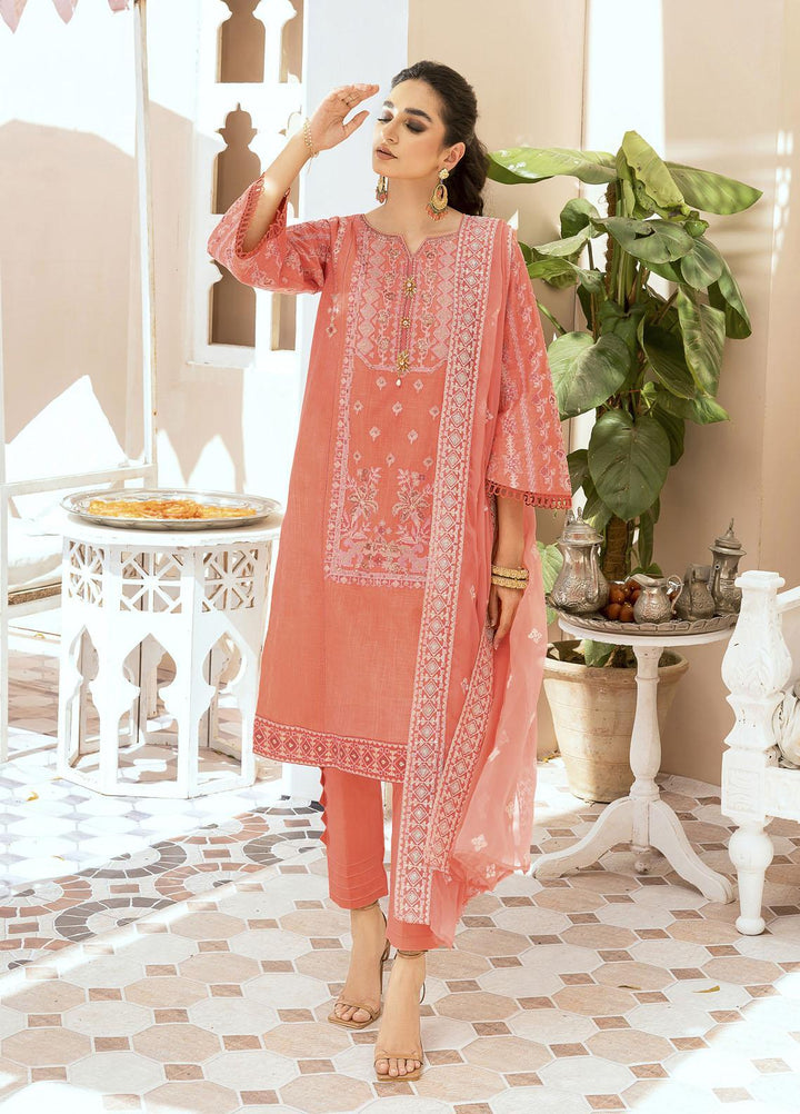Shurooq Ready to Wear Embroidered Lawn 3 Piece Suit Chambeli