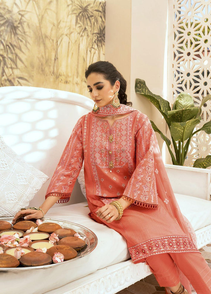 Shurooq Ready to Wear Embroidered Lawn 3 Piece Suit Chambeli