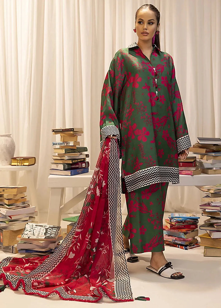 Sibel by Salitex Printed Lawn Suit Unstitched 3 Piece SUN24S SUNW24ASI016UT - Festive Collection