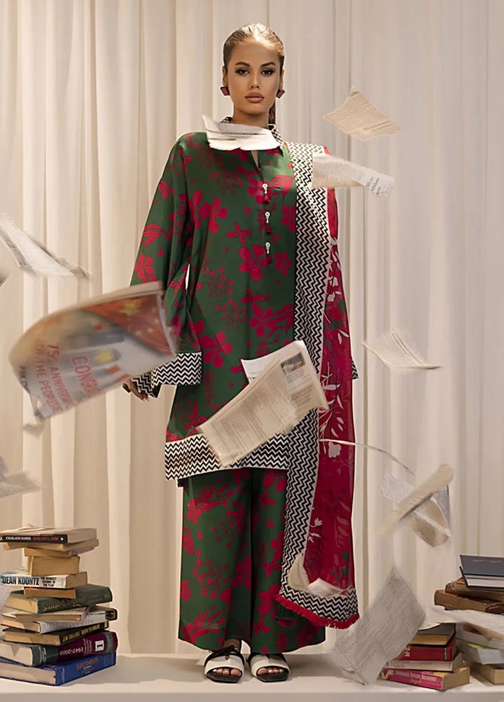 Sibel by Salitex Printed Lawn Suit Unstitched 3 Piece SUN24S SUNW24ASI016UT - Festive Collection