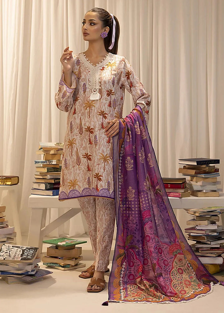 Sibel by Salitex Printed Lawn Suit Unstitched 3 Piece SUN24S SUNW24ASI024UT - Festive Collection