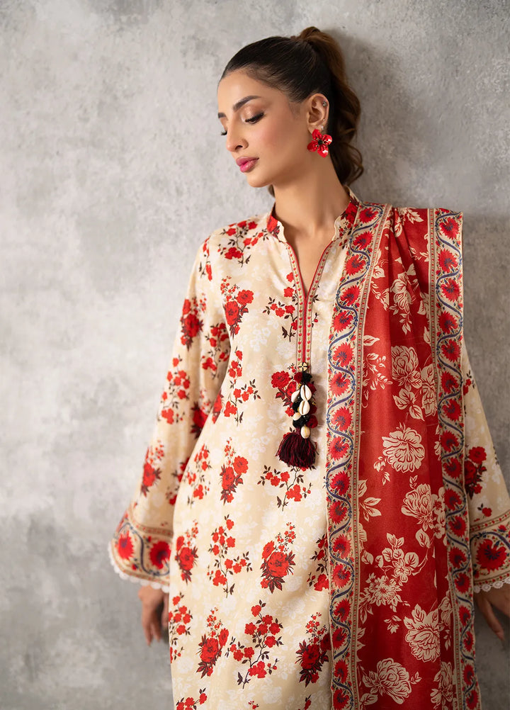 Sibel by Salitex Printed Lawn Suit Unstitched 3 Piece SUNW24ASI025UT - Summer Collection