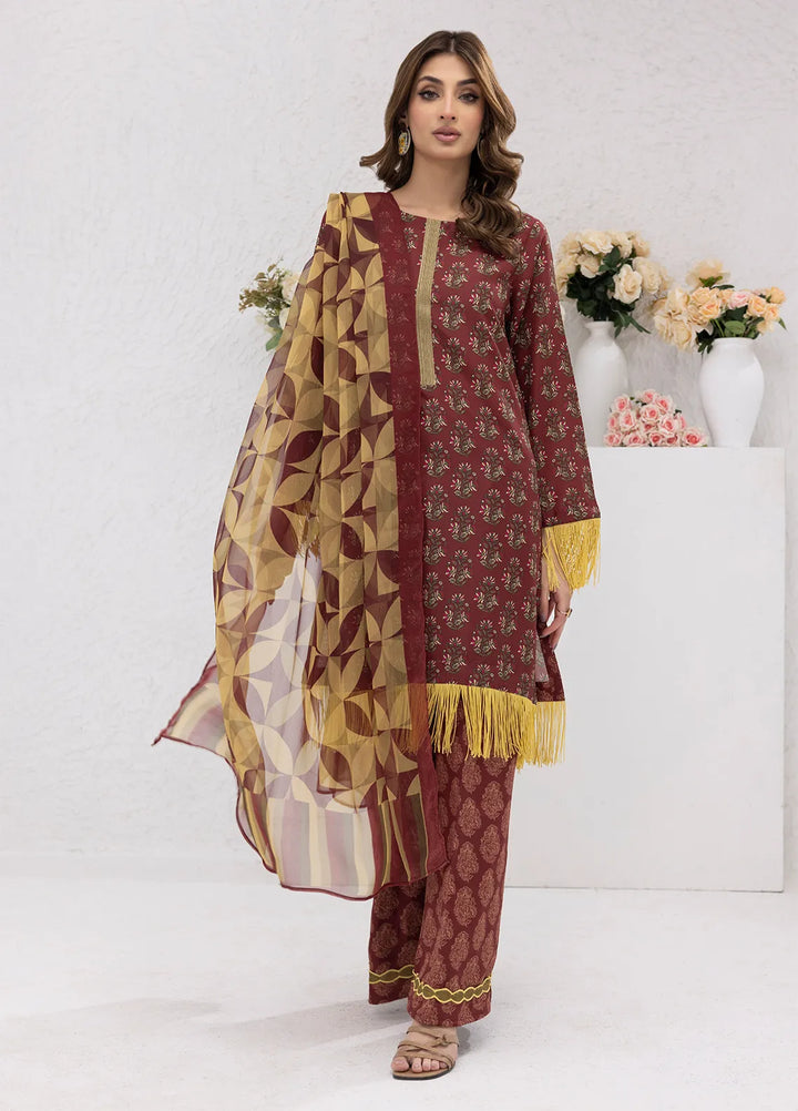 Sibel Jan by Salitex Printed Lawn Suits Unstitched 3 Piece SUNS24ASI074UT - Summer Collection