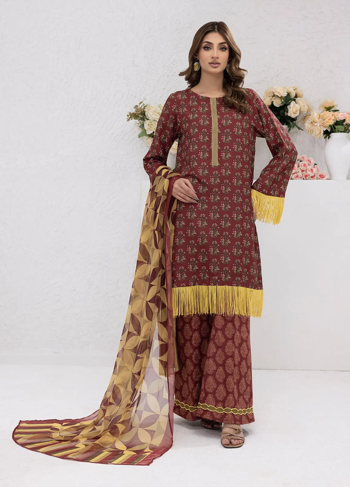 Sibel Jan by Salitex Printed Lawn Suits Unstitched 3 Piece SUNS24ASI074UT - Summer Collection