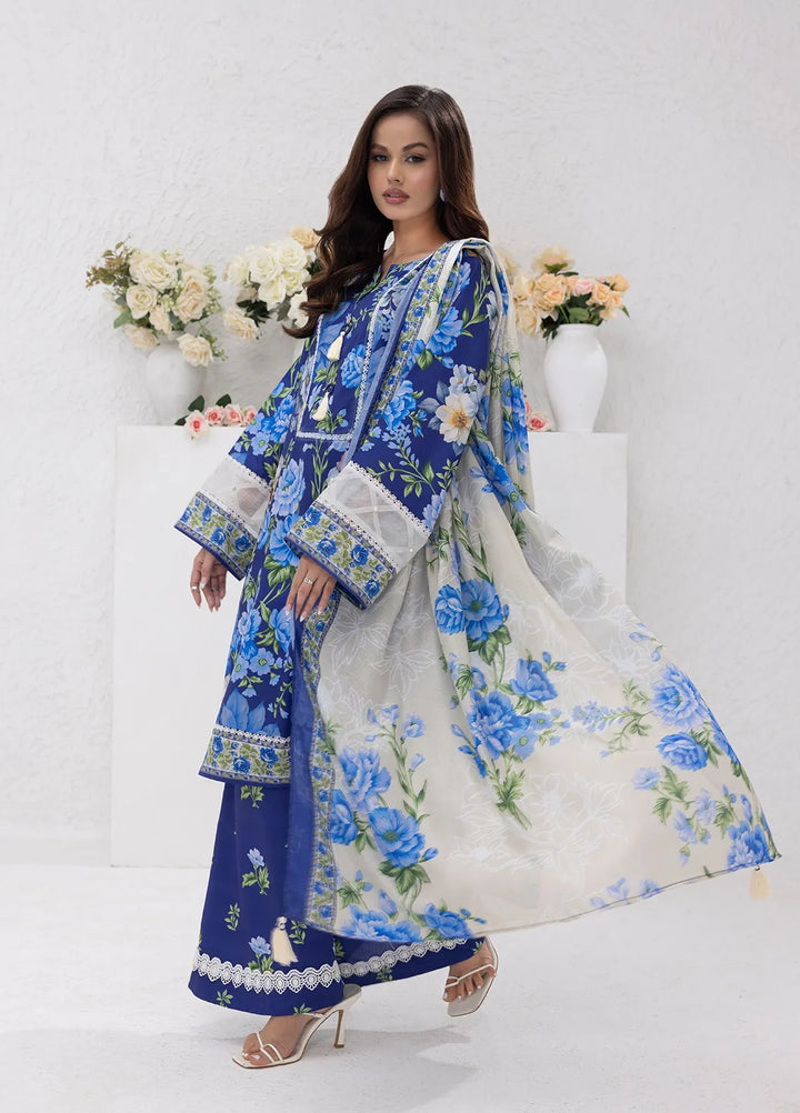 Sibel Jan by Salitex Printed Lawn Suits Unstitched 3 Piece SUNS24ASI075UT - Summer Collection