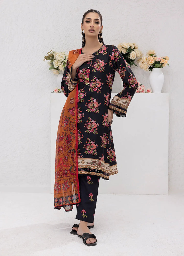 Sibel Jan by Salitex Printed Lawn Suits Unstitched 3 Piece SUNS24ASI082UT - Summer Collection
