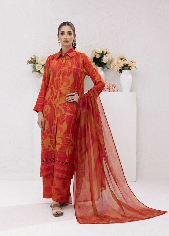 Sibel Jan by Salitex Printed Lawn Suits Unstitched 3 Piece SUNS24ASI087UT - Summer Collection