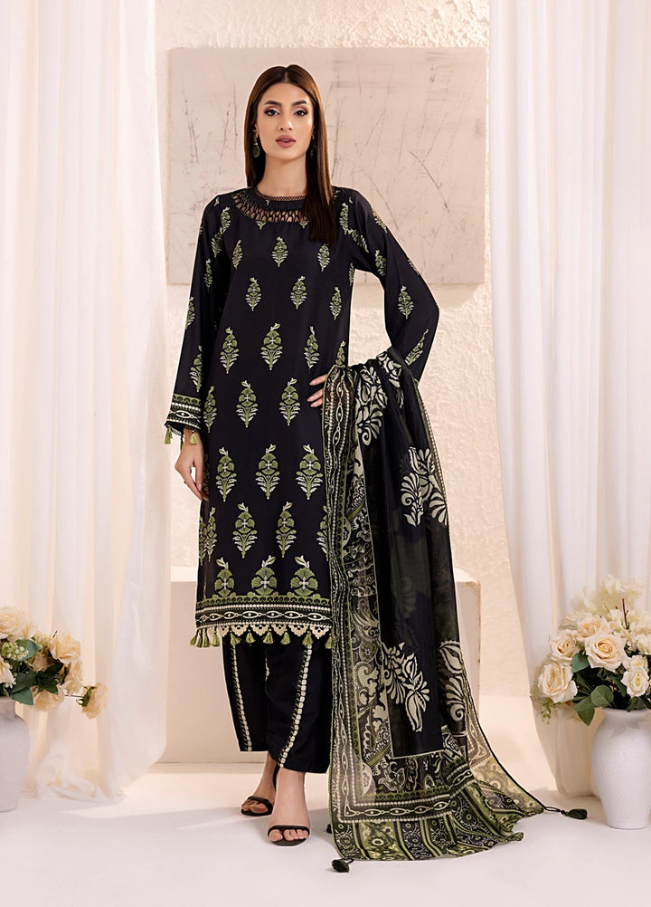 Sible by Salitex Printed Silk Lawn Suits Unstitched 3 Piece SUNS25ASI135UT - Summer Collection