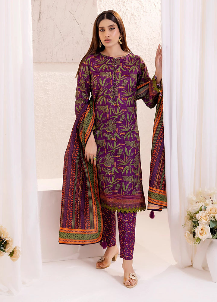 Sible by Salitex Printed Silk Lawn Suits Unstitched 3 Piece SUNS25ASI138UT - Summer Collection