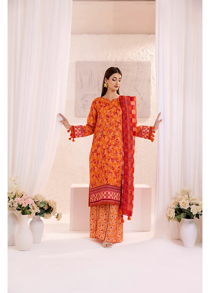 Sible by Salitex Printed Silk Lawn Suits Unstitched 3 Piece SUNS25ASI139UT - Summer Collection